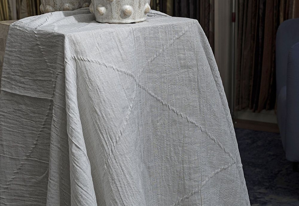 Ткань Galleria Arben Linen PlisseRombo/Grigio