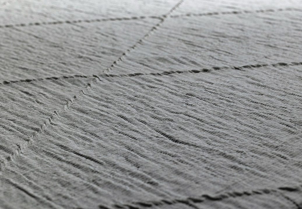 Ткань Galleria Arben Linen PlisseRombo/Grigio