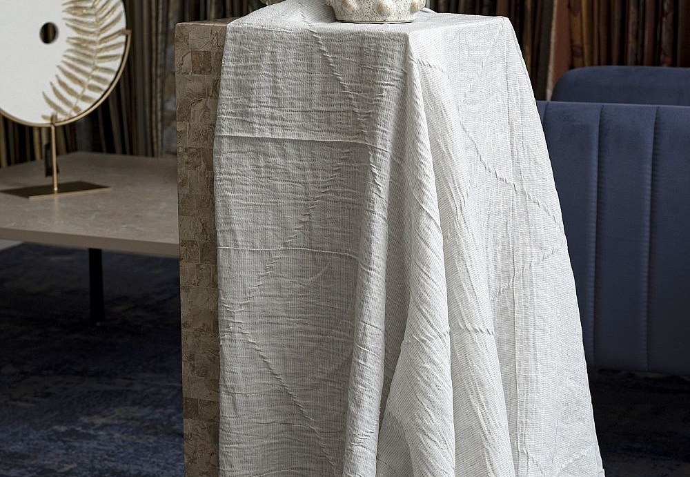 Ткань Galleria Arben Linen PlisseRombo/Grigio