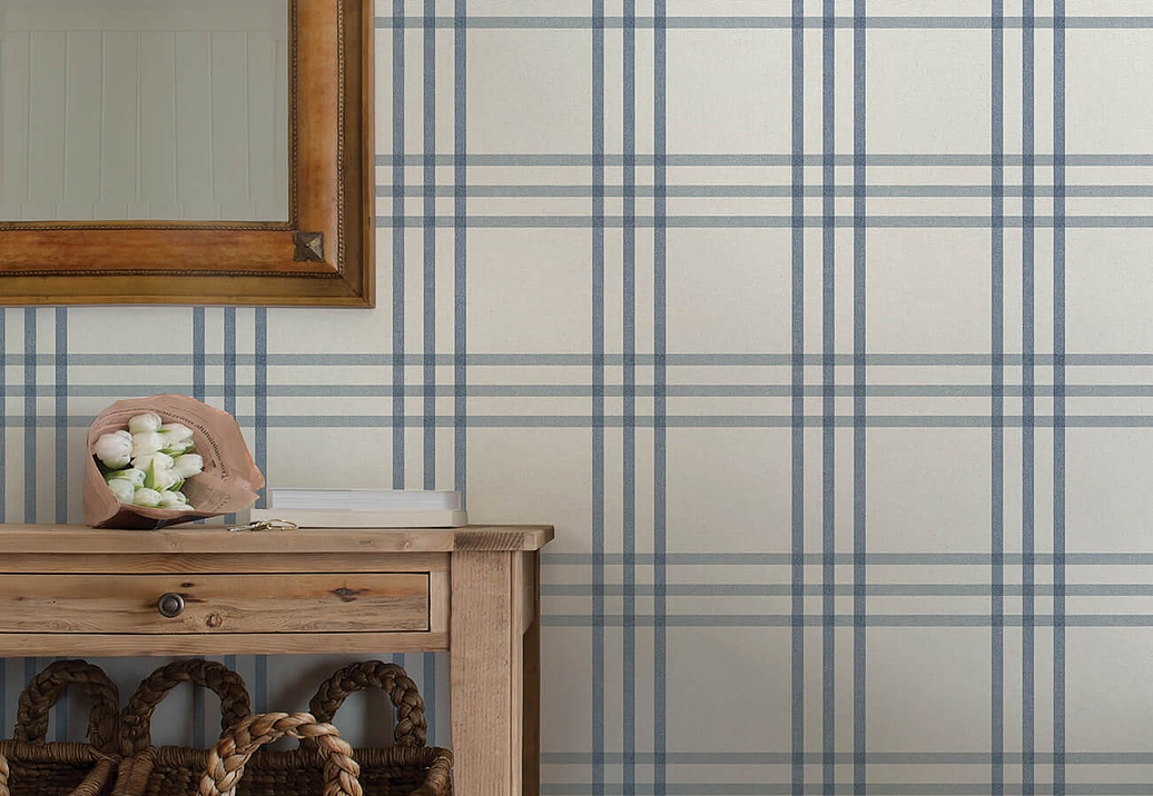 Обои Chesapeake Plaid & Stripe Resource 4192-83402