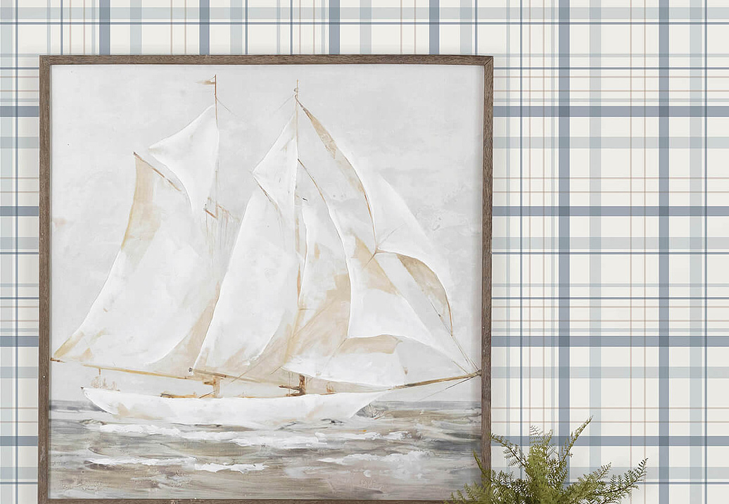 Обои Chesapeake Plaid & Stripe Resource 4192-83406