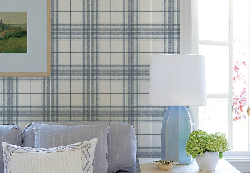 Обои Chesapeake Plaid & Stripe Resource 4192-27692