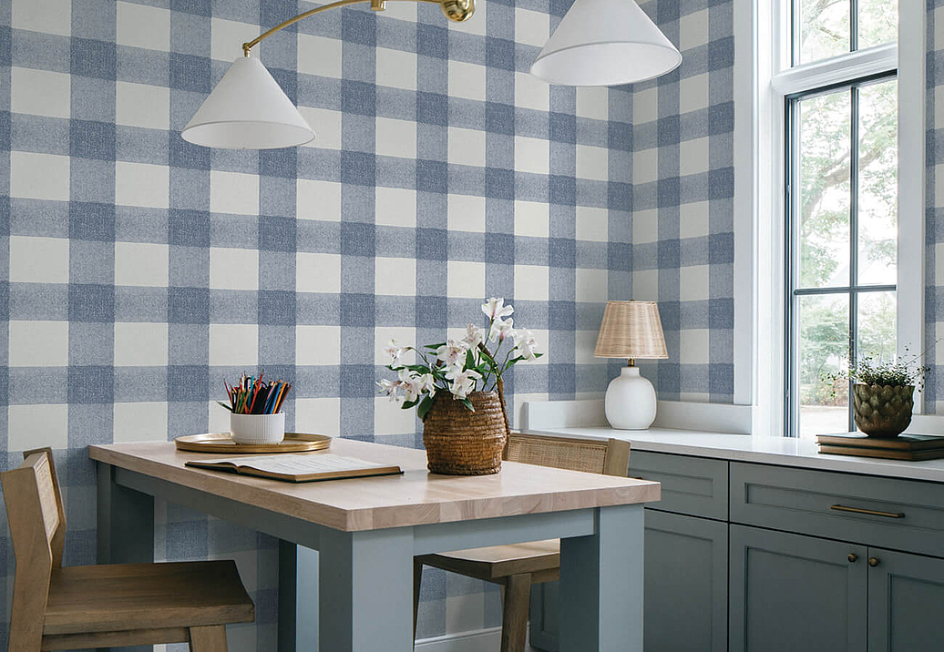 Обои Chesapeake Plaid & Stripe Resource 4192-83420