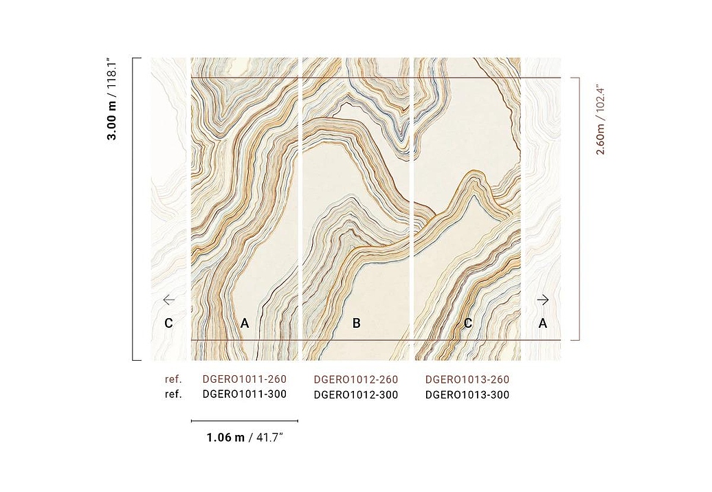Панно и фотообои Khroma Erosion DGERO1011-300