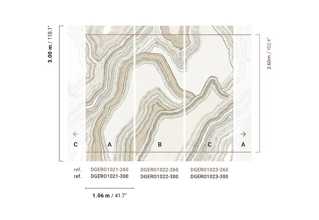 Панно и фотообои Khroma Erosion DGERO1021-260