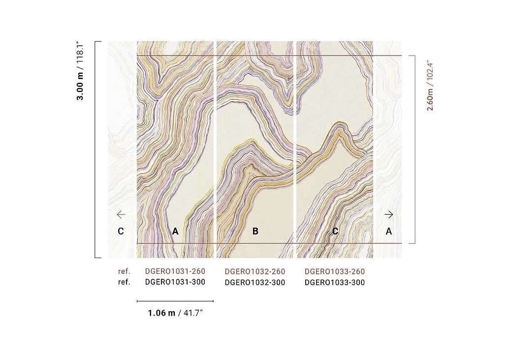 Панно и фотообои Khroma Erosion DGERO1033-300
