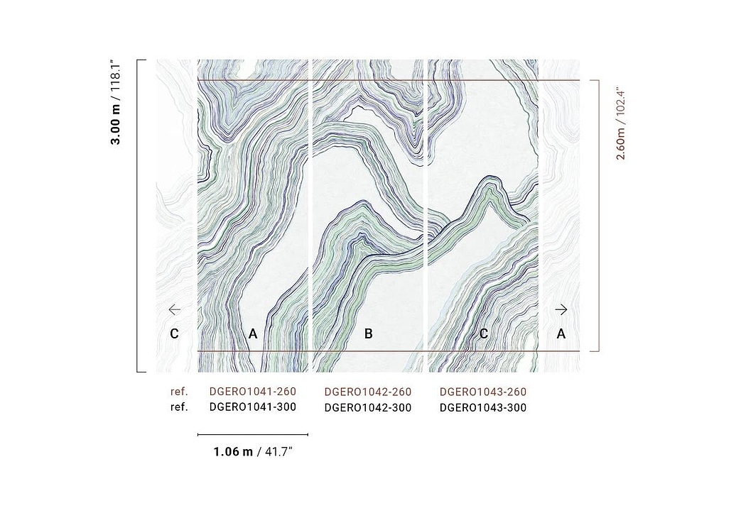 Панно и фотообои Khroma Erosion DGERO1042-300