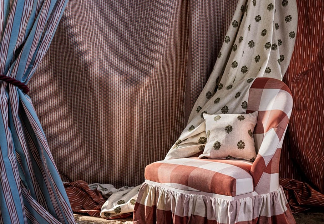 Ткань Sanderson Sabu Stripes & Ikats 237731