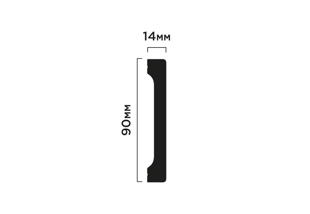 Плинтусы HIWOOD Hiwood Decor B90V1/BK114