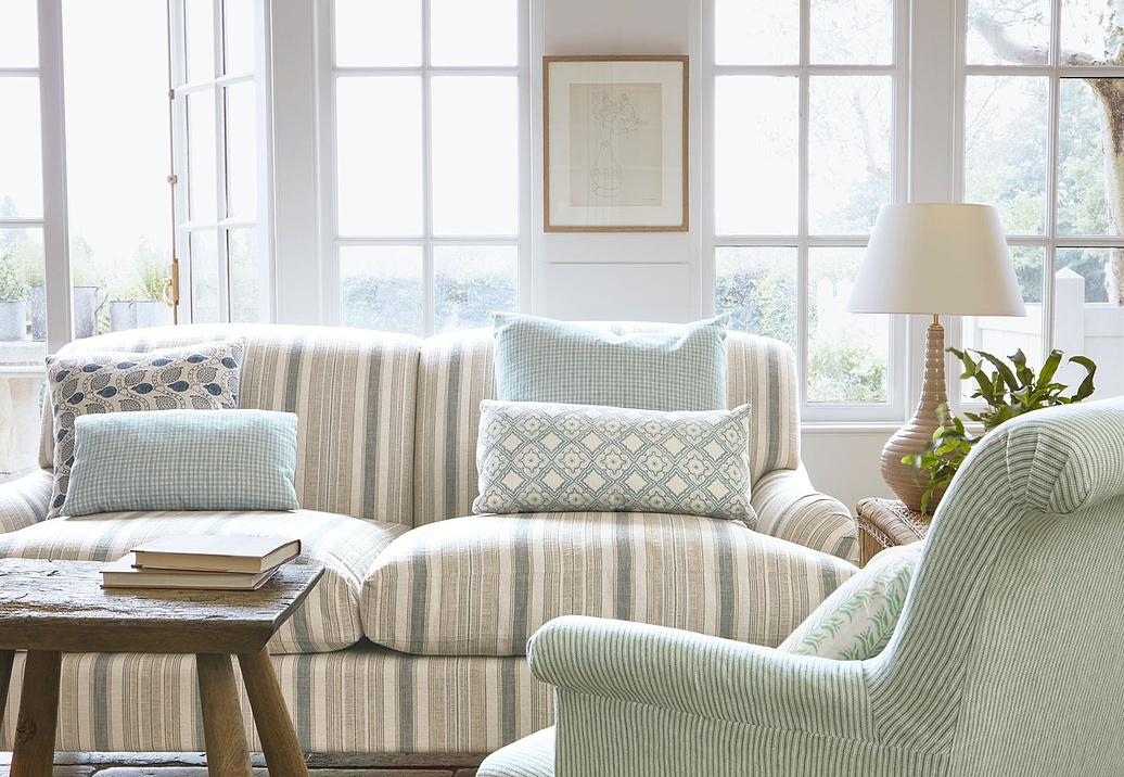 Ткань Colefax and Fowler Lamorna Checks & Stripes F4766-03