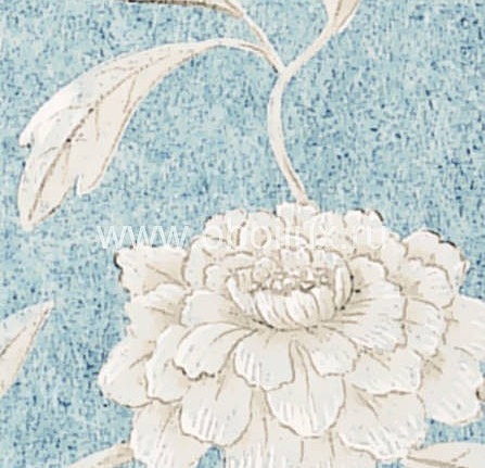 Обои Lewis & Wood Wide Width Wallpapers LW13321/Jasper Peony Lagoon Blue