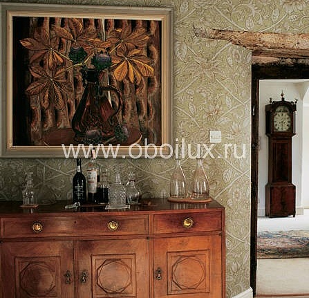 Обои Lewis & Wood Wide Width Wallpapers LW13346/Jasper Peony Sable