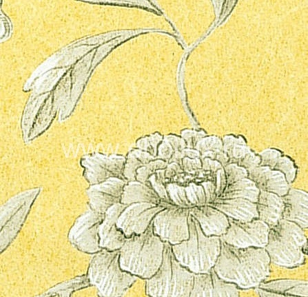 Обои Lewis & Wood Wide Width Wallpapers LW133228/Jasper Peony Georgian Yellow