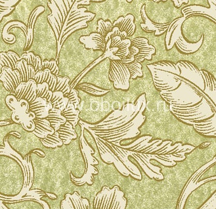 Обои Lewis & Wood Wide Width Wallpapers LW139188/Bolton Scroll Glass Green