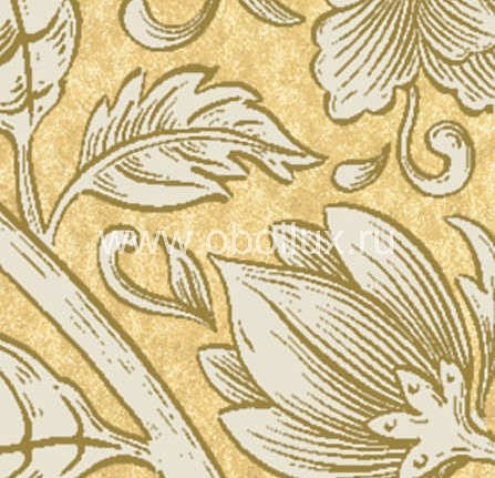 Обои Lewis & Wood Wide Width Wallpapers LW139216/Bolton Scroll Antique Yellow