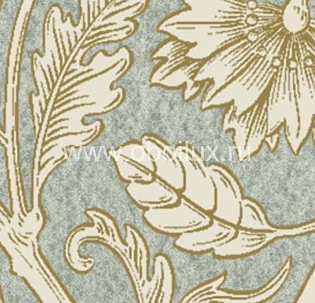 Обои Lewis & Wood Wide Width Wallpapers LW139218/Bolton Scroll Blue/Grey