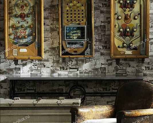 Обои Andrew Martin Museum Pinboard/Charcoal
