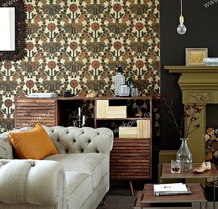 Обои Little Greene London Wallpapers V 0282NBBURNI