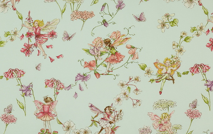 Английская ткань Jane Churchill, коллекция Nursery tales, артикул J438F-02