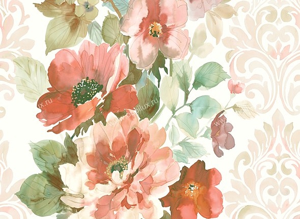 Обои Seabrook Watercolors AQ50405