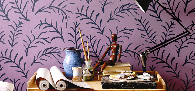 Обои Sanderson Bloomsbury Canvas 211082