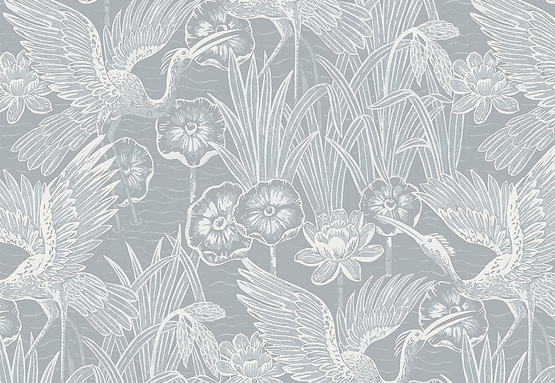 Обои Seabrook White Heron EW11018