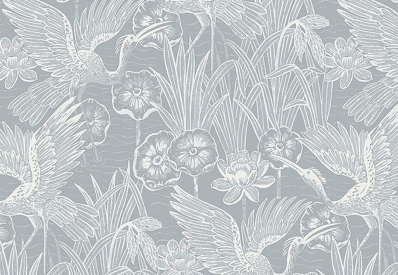 Обои Seabrook White Heron EW11018