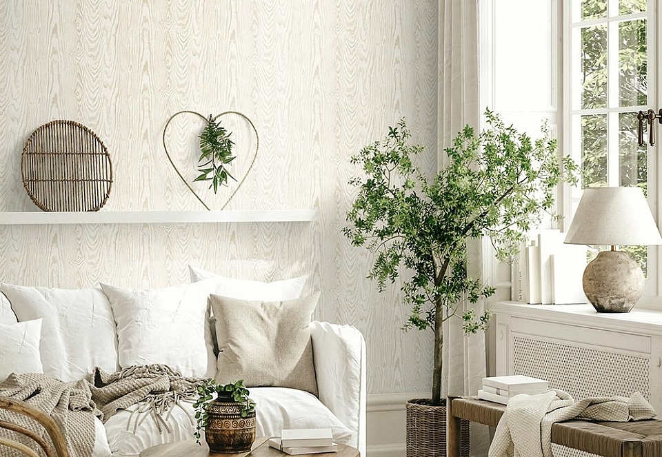 Обои Seabrook White Heron EW11307