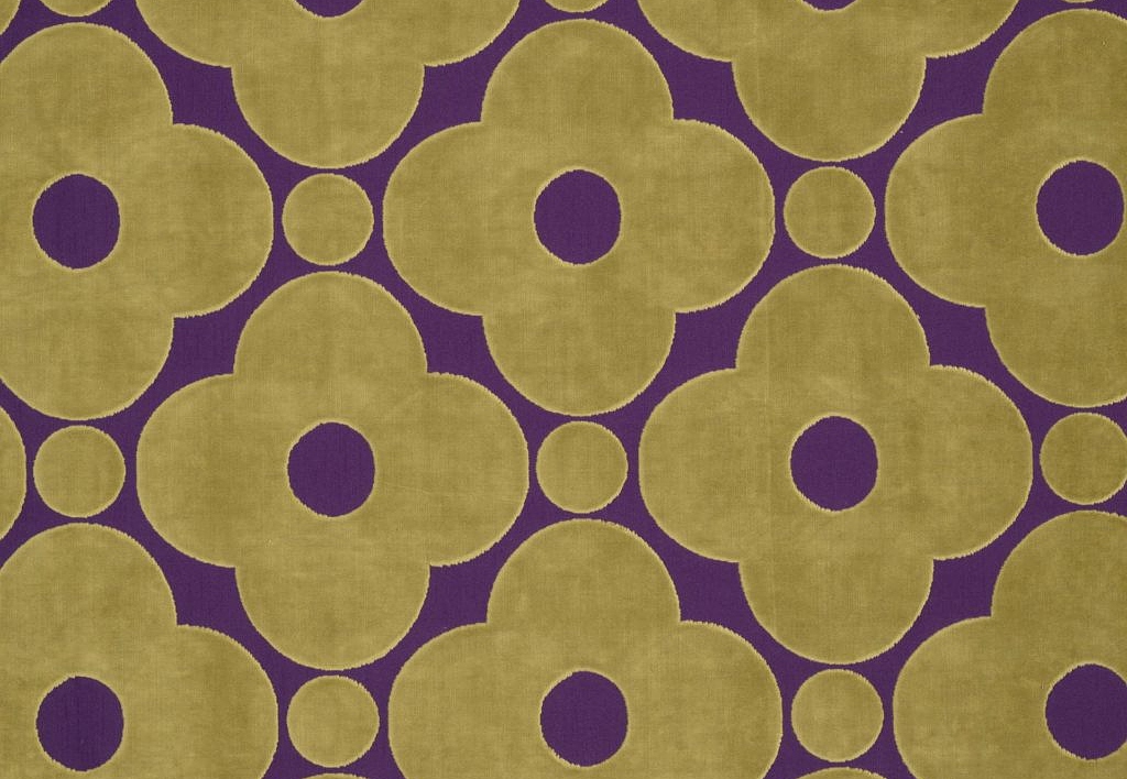 Ткань Orla Kiely Wovens-Volume One VelvetSpotFlower/Purple