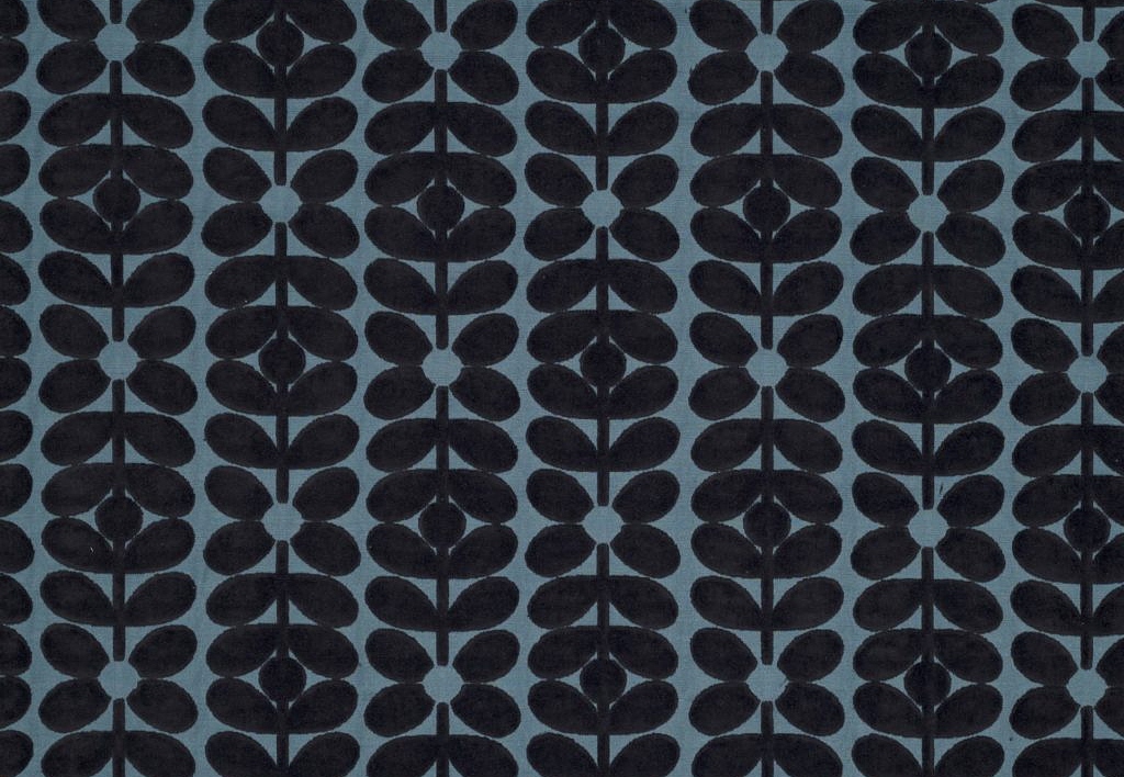 Ткань Orla Kiely Wovens-Volume One VelvetSixtiesStem/DarkMarine