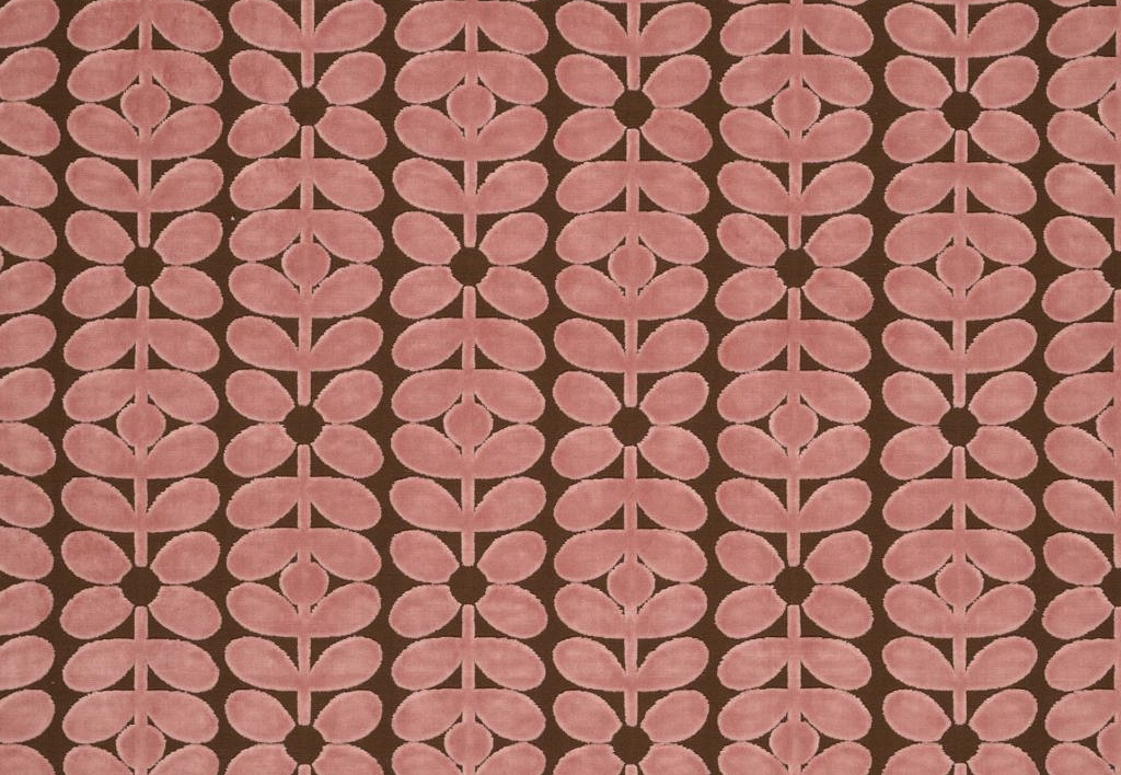 Ткань Orla Kiely Wovens-Volume One VelvetSixtiesStem/Bubblegum