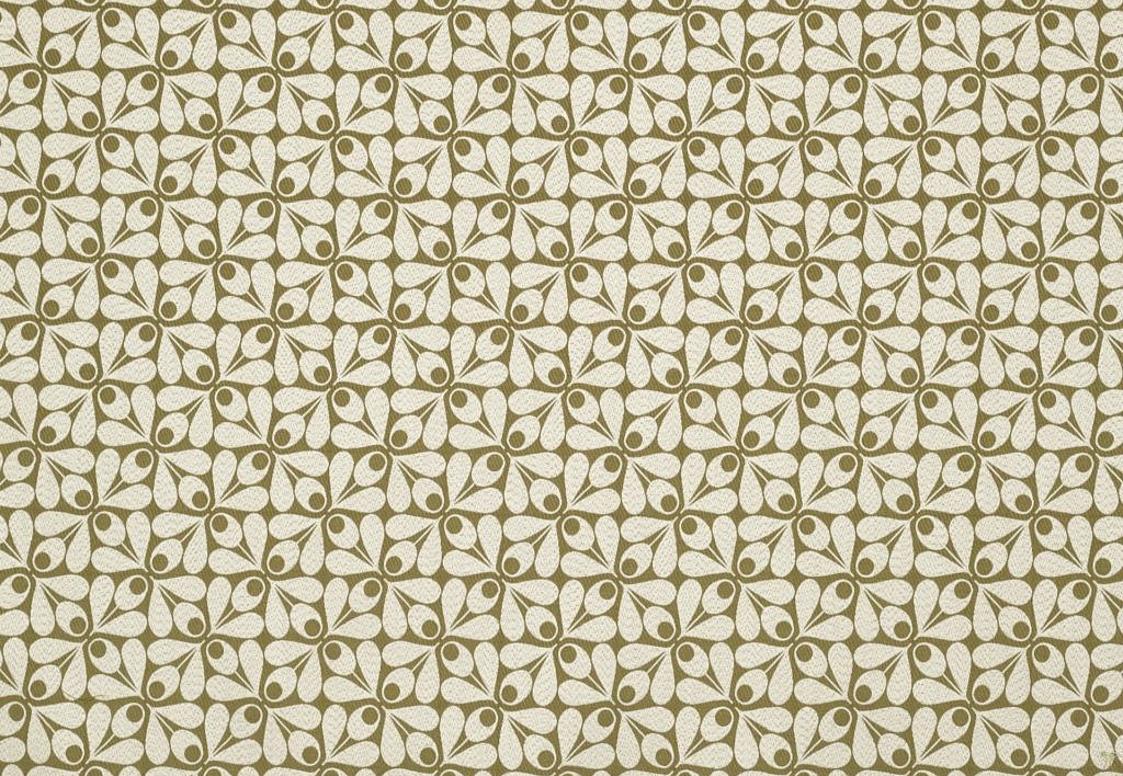 Ткань Orla Kiely Wovens-Volume One WovenAcornCup/Moss