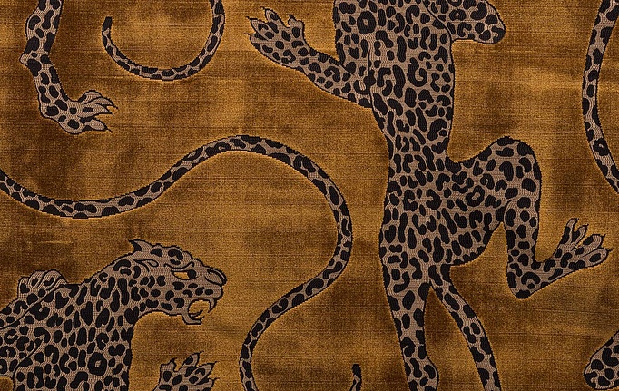 Австралийская ткань Mokum, коллекция The Royal Menagerie, артикул Panthera/Gold