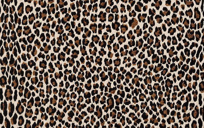 Австралийская ткань Mokum, коллекция The Royal Menagerie, артикул Leopardo/Tobacco