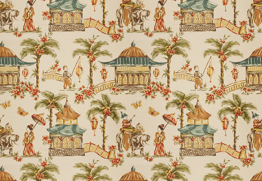 Ткань Fabricut Charlotte Moss Canvas Mougin/Chestnut