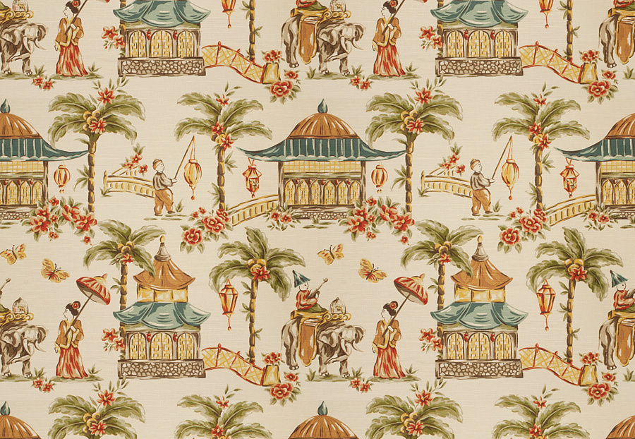 Ткань Fabricut Charlotte Moss Canvas Mougin/Chestnut