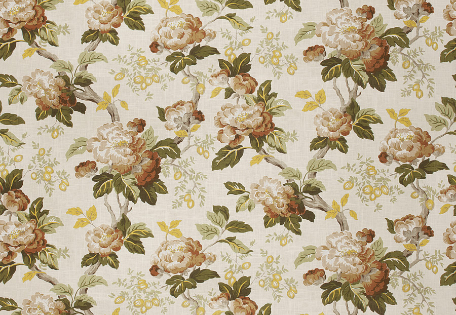 Ткань Fabricut Charlotte Moss Canvas York/Chestnut