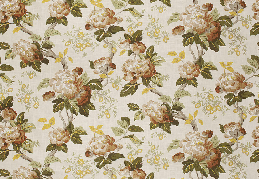Ткань Fabricut Charlotte Moss Canvas York/Chestnut