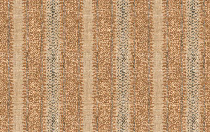 Американская ткань Fabricut, коллекция Charlotte Moss Canvas, артикул Frascati/Chestnut