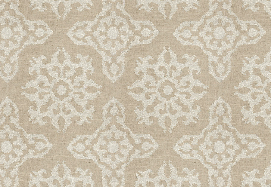 Ткань Fabricut Charlotte Moss Canvas Bergamo Metallic/Flax