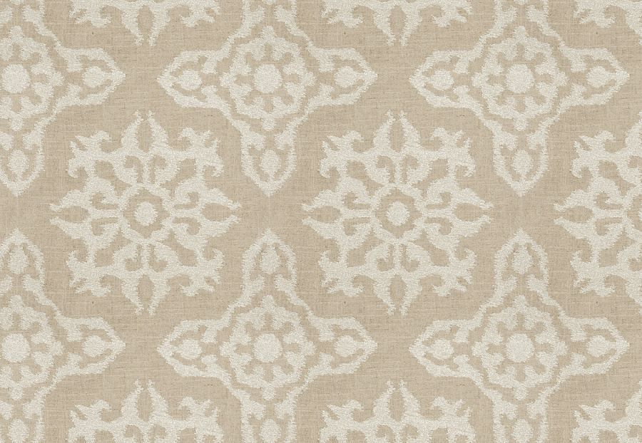 Ткань Fabricut Charlotte Moss Canvas Bergamo Metallic/Flax