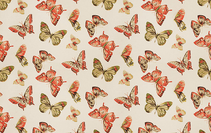 Американская ткань Fabricut, коллекция Charlotte Moss Coral, артикул Menton/Coral