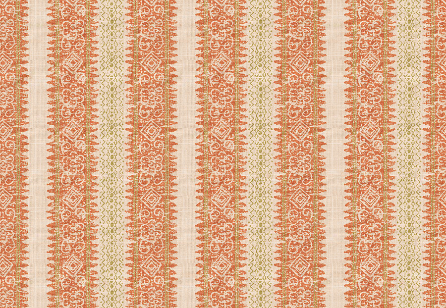 Ткань Fabricut Charlotte Moss Coral Frascati/Coral