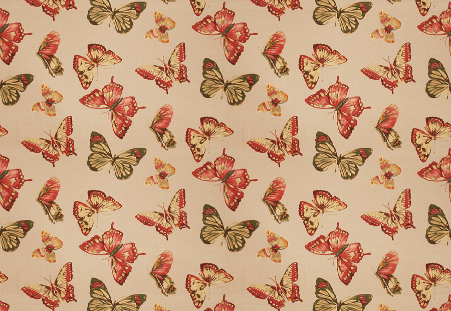 Ткань Fabricut Charlotte Moss Coral Menton/Persimmon