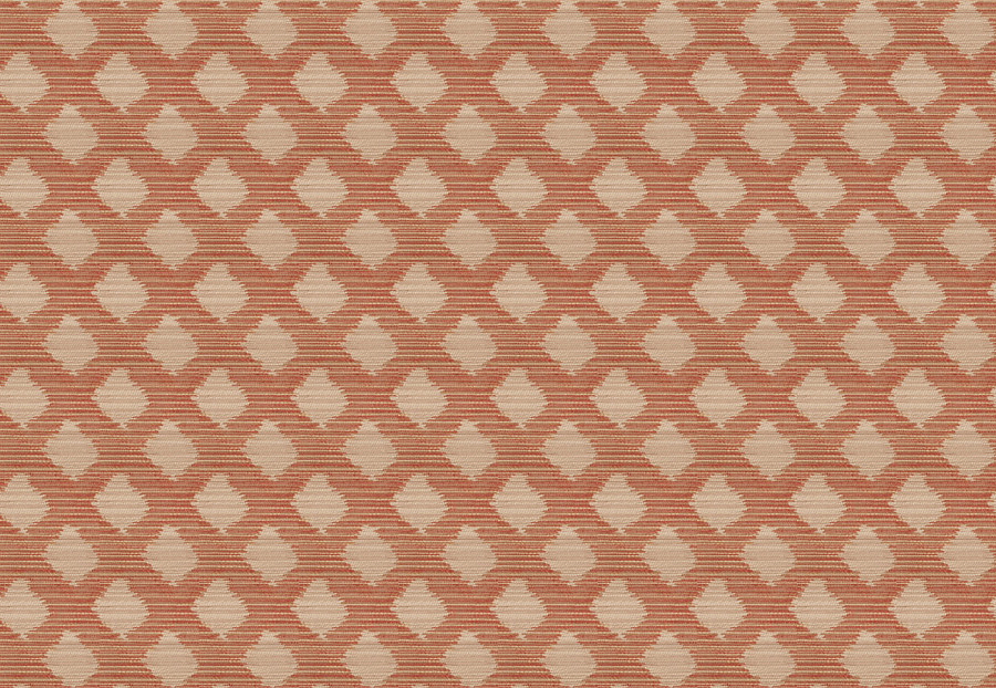 Ткань Fabricut Charlotte Moss Coral Treviso/Henna