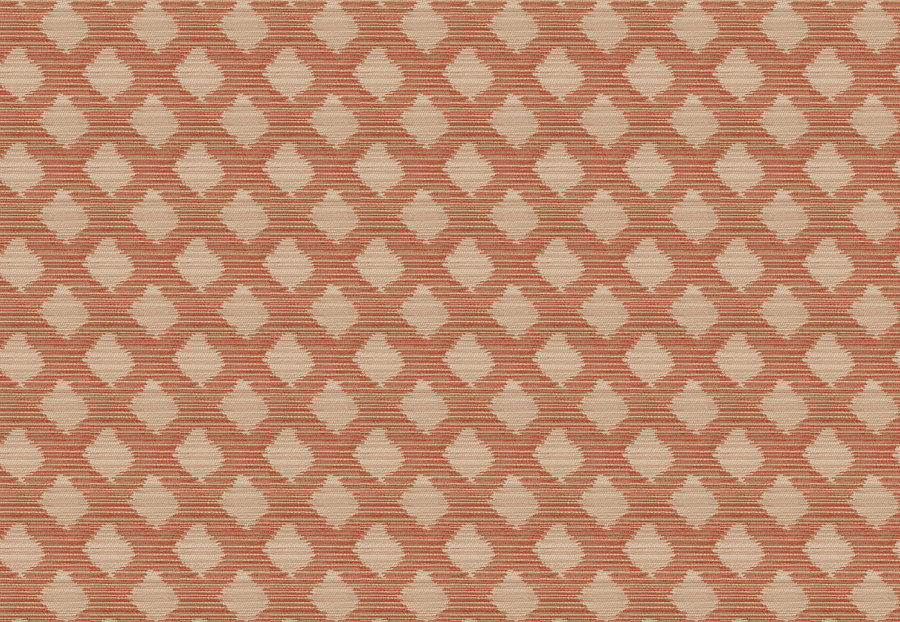 Ткань Fabricut Charlotte Moss Coral Treviso/Henna