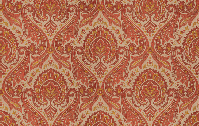 Американская ткань Fabricut, коллекция Charlotte Moss Coral, артикул Mauves/Henna