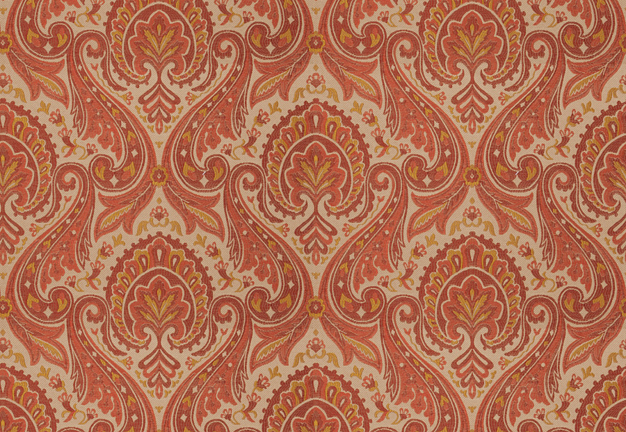 Ткань Fabricut Charlotte Moss Coral Mauves/Henna