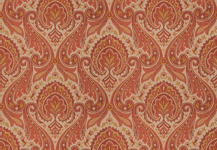 Ткань Fabricut Charlotte Moss Coral Mauves/Henna