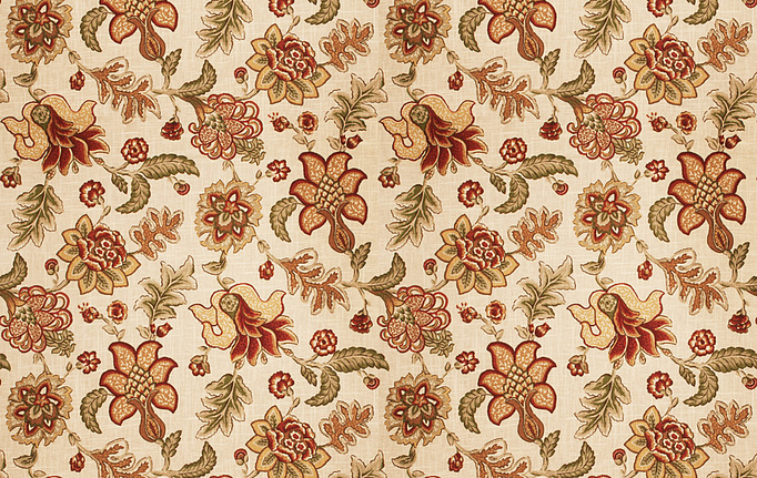 Американская ткань Fabricut, коллекция Charlotte Moss Coral, артикул Prato/Persimmon